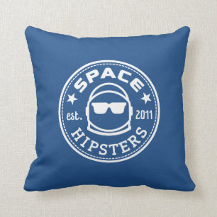 Coussin Hippies de l'espace 16" carreau