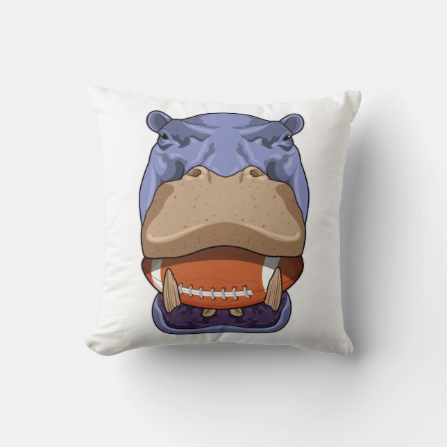 Coussin Hippo à Football Sports (Recto)