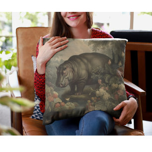 Coussin Hippo botanique vintage
