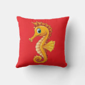 Coussin Hippocampe à long nez (Verso)