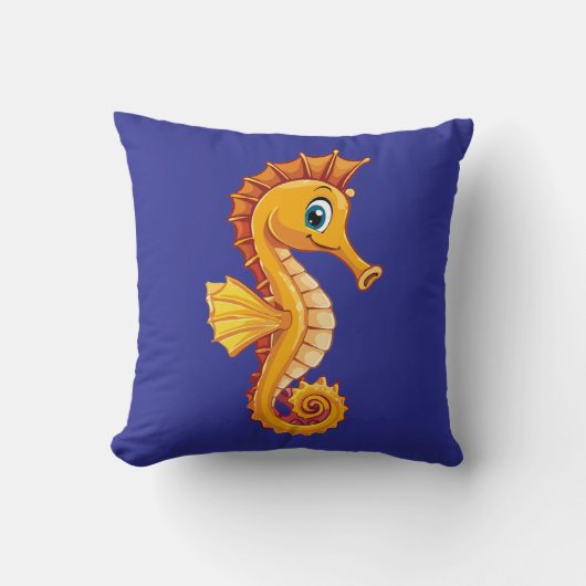 Coussin Hippocampe à long nez (Recto)