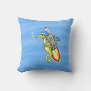 Coussin Hippocampe Fusée