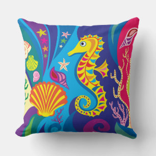 Coussin Hippocampe nautique