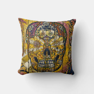 Coussin Hipster SKULL os crânes de sucre