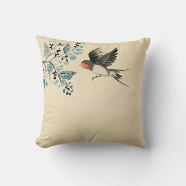 Coussin Hirondelle vintage (Recto)