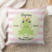 Coussin Histoire de conte de fées grenouille prince rose c (Couverture)