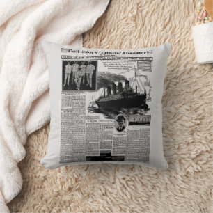 Coussin Histoire vintage Titanic