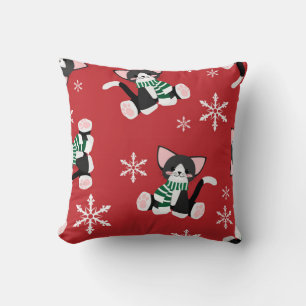 Coussin Hiver Black Kitty
