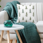 Coussin Hiver branché | Motif d'arbre de Noël<br><div class="desc">Hiver branché | Motif d'arbre de Noël</div>