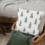 Coussin Hiver branché | Motif d'arbre de Noël<br><div class="desc">Hiver branché | Motif d'arbre de Noël</div>