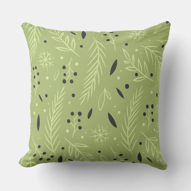 Coussin Hiver Moderne (Recto)