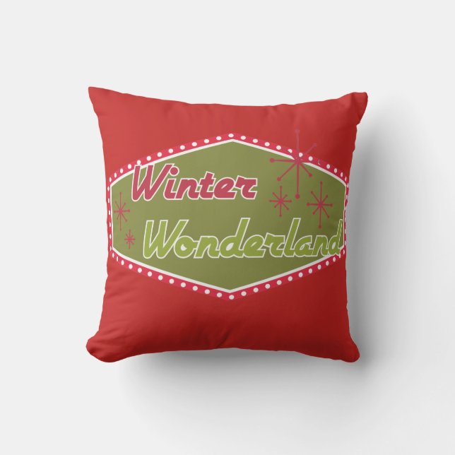 Coussin Hiver Wonderland Jeu d'oreiller (Recto)