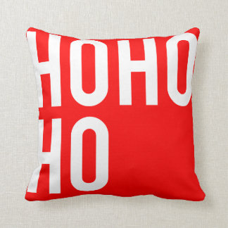 Coussin HO HO HO HO Minimal Typographie Design