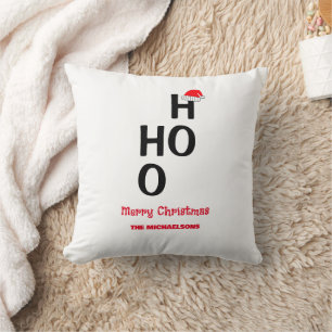 Coussin Ho Ho Ho : Joyeux Noël