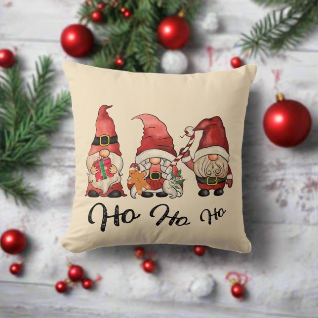 Coussin Ho Ho Ho ! Noël des mignons nordics (Créateur téléchargé)