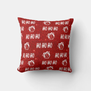 Coussin Ho Ho Ho Rouge Père Noël Joyeux Noël