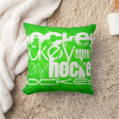 Coussin Hockey ; Grandes vertes néon (Couverture)