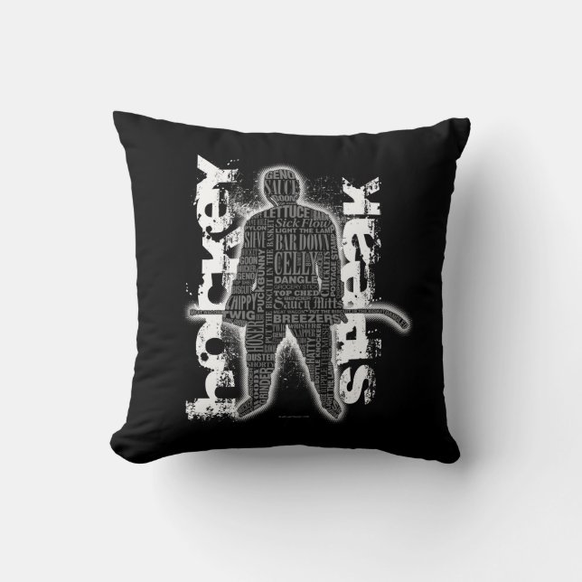 Coussin Hockey Speak (Recto)