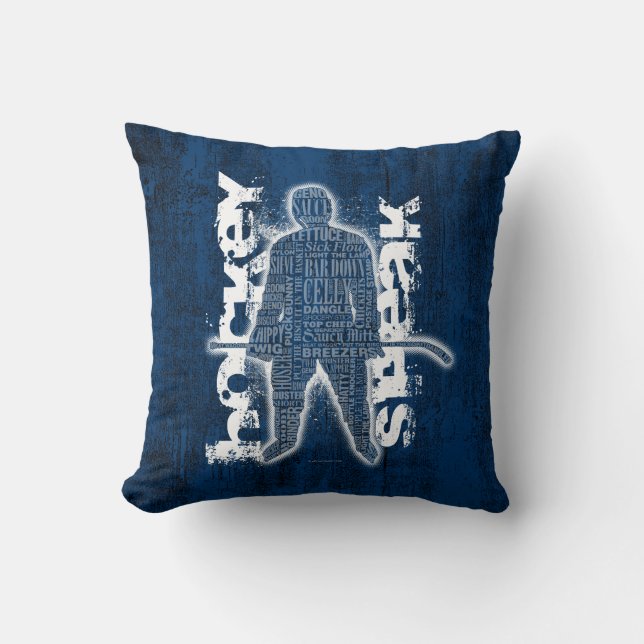 Coussin Hockey Speak (Recto)