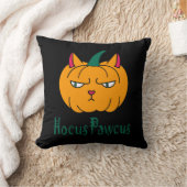 Coussin Hocus pawcus Halloween citrouille ginger cat magie (Couverture)