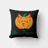 Coussin Hocus pawcus Halloween citrouille ginger cat magie (Recto)