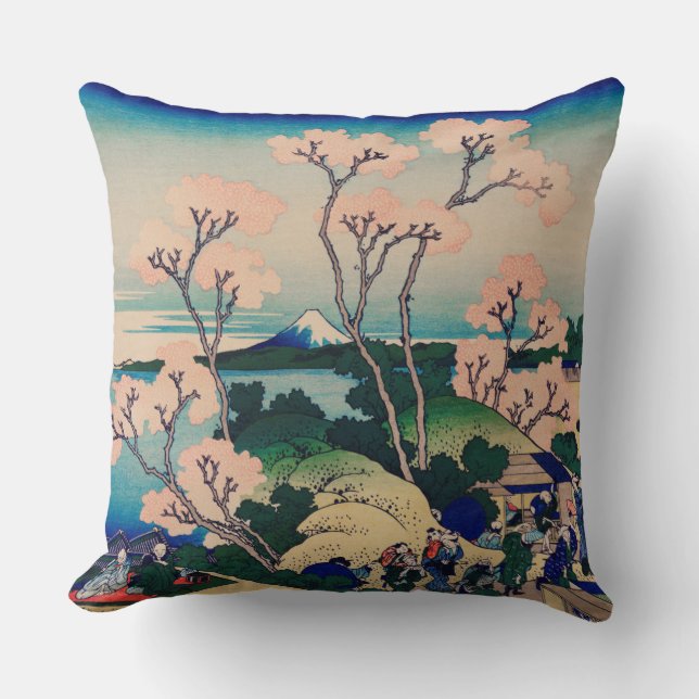 Coussin Hokusai - Goten-Yama-Hill, (Recto)