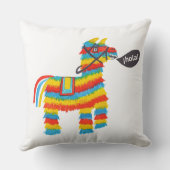 Coussin ¡HOLA ! Funky Donkey Piñata Dit Bonjour (Verso)