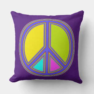 Coussin holiES - panneau coloré PEACE + vos idées