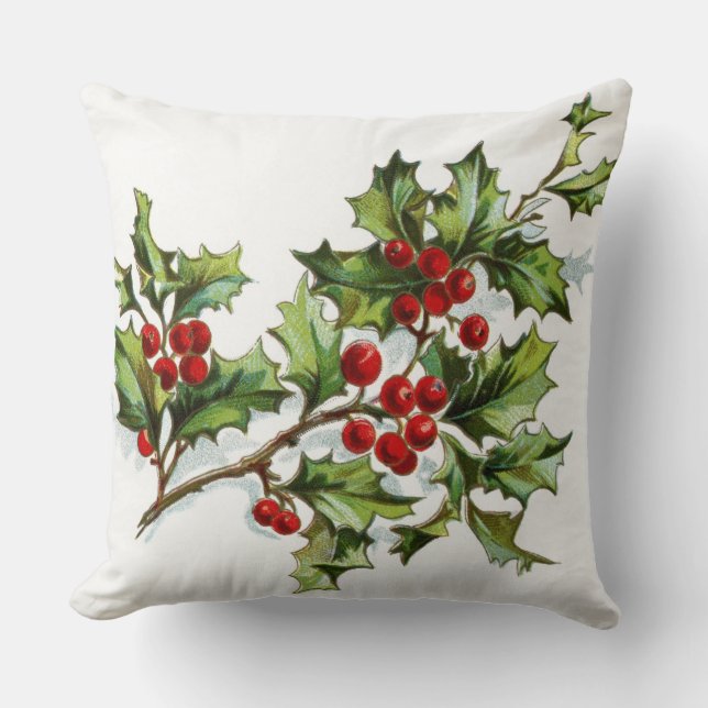 Coussin Holly Berries 001 (Recto)
