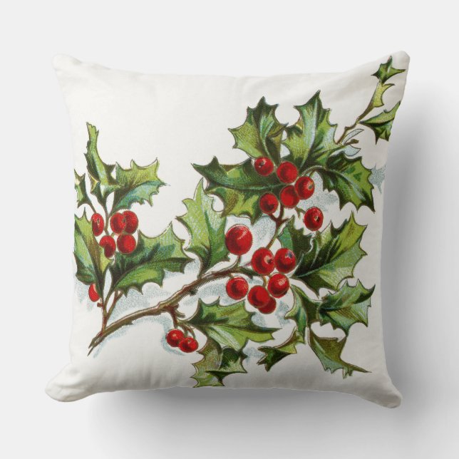 Coussin HollyBerries 001 (Recto)