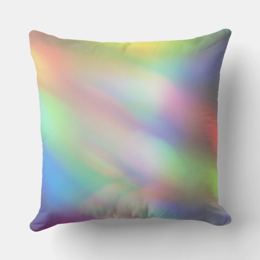 Coussin Hologramme moderne Pastel Arc-en-ciel Sirène Unico (Verso)