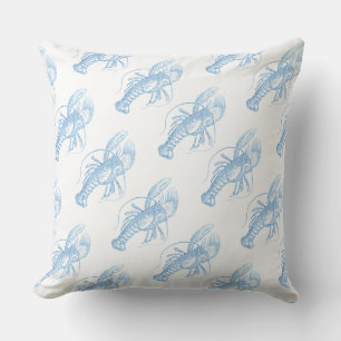 Coussin Homard bleu
