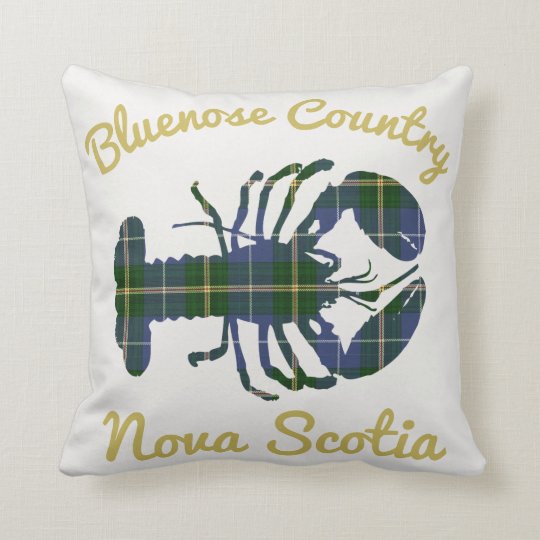 Coussin Homard de tartan de la Nouvelle-Écosse de pays de