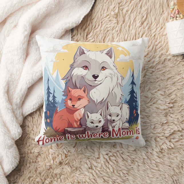 Coussin Home is where Mom is (Couverture)