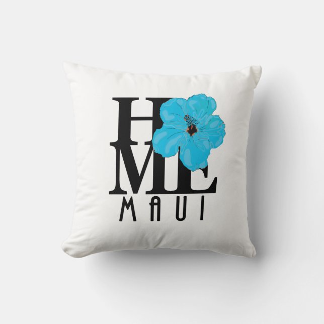 Coussin HOME Maui Blue Hibiscus (Recto)