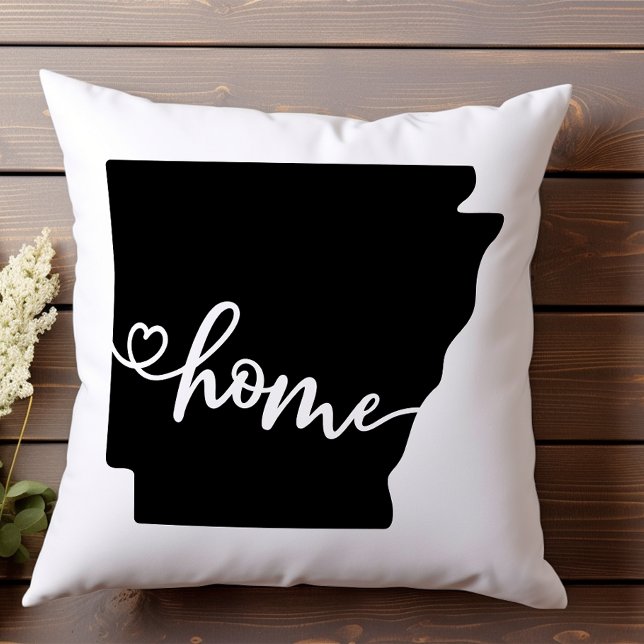 Coussin Home State Outline Heart Arkansas (Créateur téléchargé)