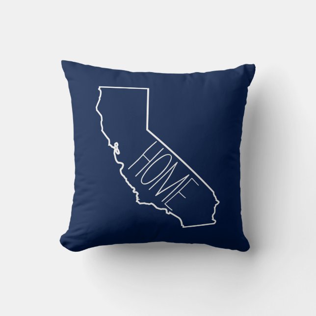 Coussin Home Sweet Home Californie (Recto)
