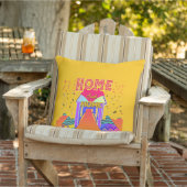 Coussin Home Sweet Home Jaune (Chaise)