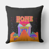 Coussin Home Sweet Home Noir (Verso)