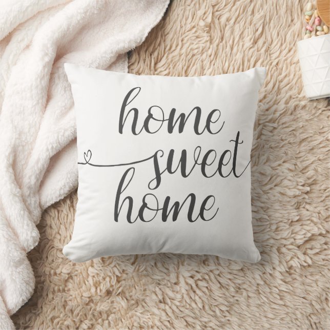 Coussin Home Sweet Home, Réchauffement ménager, Minimalist (Couverture)