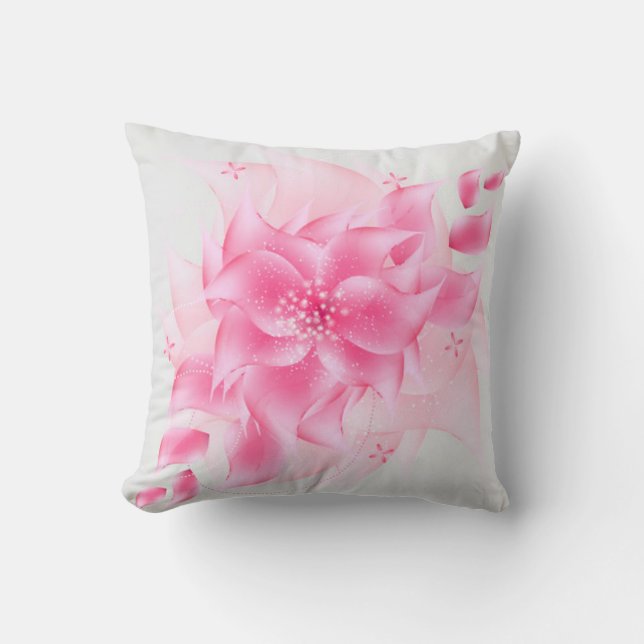 Coussin Home Sweet Home Rose (Recto)
