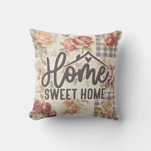 Coussin Home Sweet Home Vintage Floral