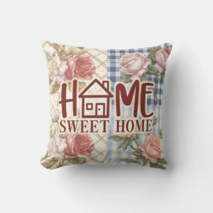Coussin Home Sweet Home Vintage Floral