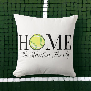 Coussin Home Tennis Ball Nom de famille
