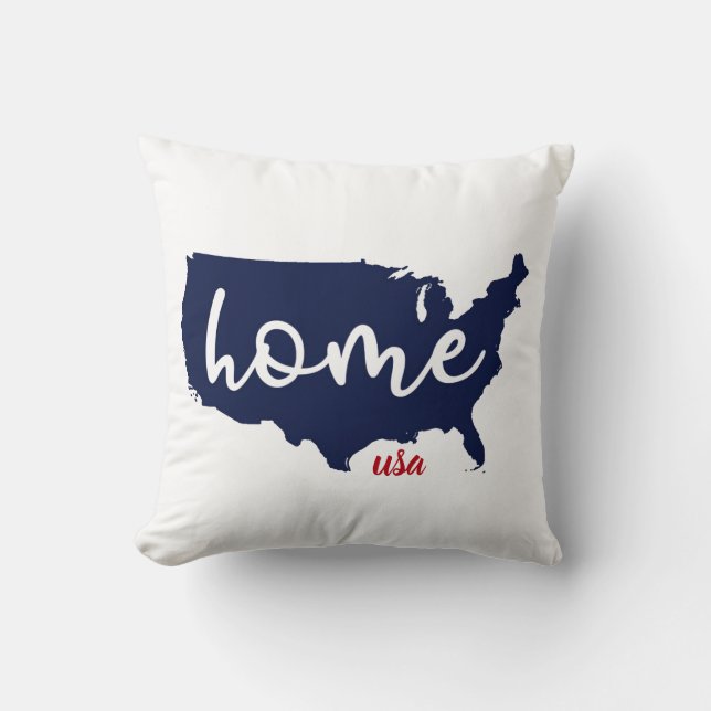 Coussin Home USA Patriotic Striotic Motif (Recto)