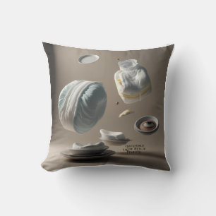 Coussin Hommage 3D de coeur : vu et célébré