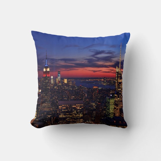 Coussin Hommage À La Lumière 11 Septembre, World Trade Cen (Recto)