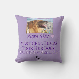 Coussin Hommage à l'Esprit Violet des Cellules Mastocytair