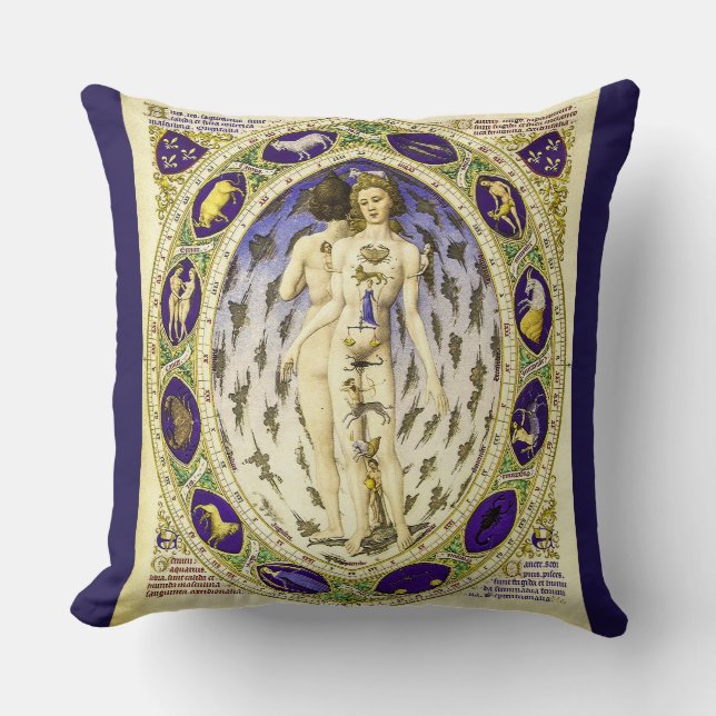 Coussin Homme anatomique Zodiaque (Recto)
