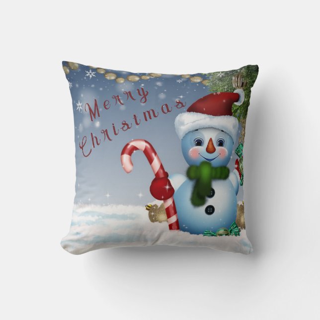 Coussin Homme de neige (Recto)